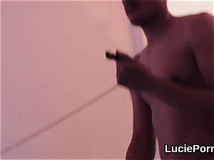 unexperienced lesbian ladies get their cock-squeezing vaginas ate and shagged